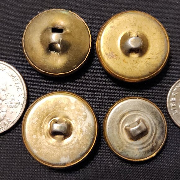Antique/Vintage Lot of 10 Metal Buttons - Picture 6 of 8